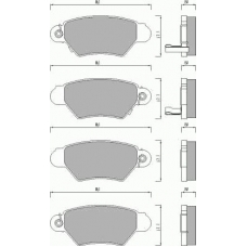 668181 ROULUNDS Комплект тормозных колодок, дисковый тормоз