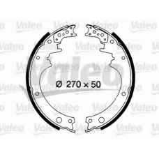 562605 VALEO Комплект тормозных колодок