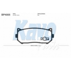 BP-4005 KAVO PARTS Комплект тормозных колодок, дисковый тормоз