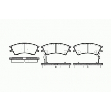 0675 02 KAWE Комплект тормозных колодок, дисковый тормоз