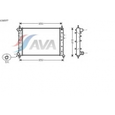 LCA2077 AVA Радиатор, охлаждение двигателя