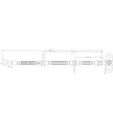 3032 REMKAFLEX Тормозной шланг