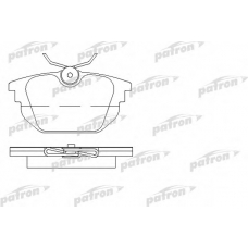 PBP1113 PATRON Комплект тормозных колодок, дисковый тормоз