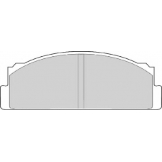 FD607A NECTO Комплект тормозных колодок, дисковый тормоз