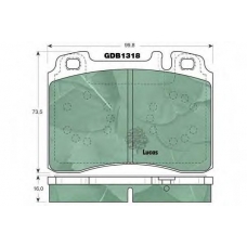 GDB1318 TRW Комплект тормозных колодок, дисковый тормоз
