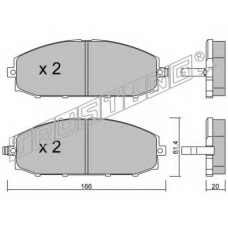 422.0 TRUSTING Комплект тормозных колодок, дисковый тормоз
