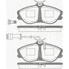 8110 29890 TRISCAN Комплект тормозных колодок, дисковый тормоз