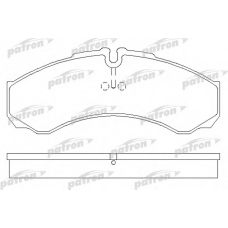 PBP1102 PATRON Комплект тормозных колодок, дисковый тормоз
