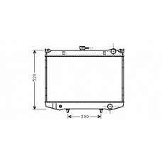DN2064 AVA Радиатор, охлаждение двигателя
