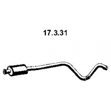 17.3.31 EBERSPACHER Средний глушитель выхлопных газов