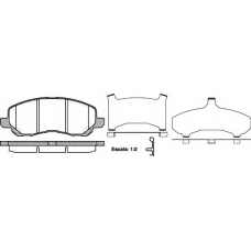 0804 31 KAWE Комплект тормозных колодок, дисковый тормоз