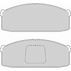 FD874A NECTO Комплект тормозных колодок, дисковый тормоз