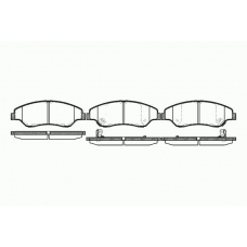 0739 02 KAWE Комплект тормозных колодок, дисковый тормоз