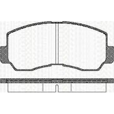 8110 42011 TRISCAN Комплект тормозных колодок, дисковый тормоз