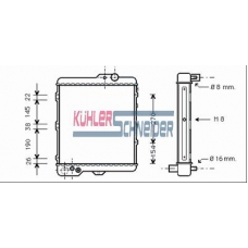 5001801 KUHLER SCHNEIDER Радиатор, охлаждение двигател