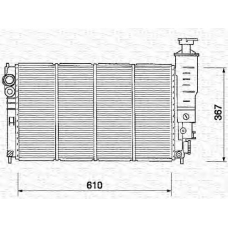 350213226000 MAGNETI MARELLI Радиатор, охлаждение двигател