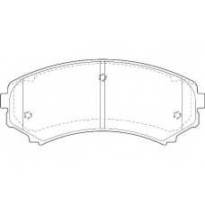 WBP23488A WAGNER LOCKHEED Комплект тормозных колодок, дисковый тормоз