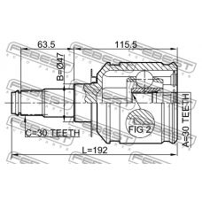 0111-GRJ120 FEBEST Шарнир, приводной вал