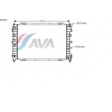 FD2375 AVA Радиатор, охлаждение двигателя
