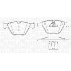 363916060581 MAGNETI MARELLI Комплект тормозных колодок, дисковый тормоз
