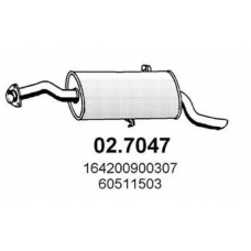 02.7047 ASSO Глушитель выхлопных газов конечный