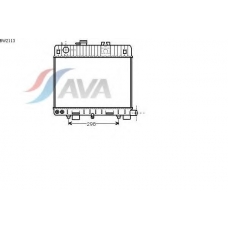 BW2113 AVA Радиатор, охлаждение двигателя