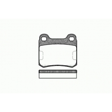 0157 00 KAWE Комплект тормозных колодок, дисковый тормоз