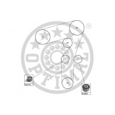 SK-1587 OPTIMAL Комплект ремня грм