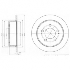 BG4220 DELPHI Тормозной диск