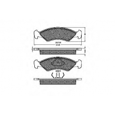 30218 SPIDAN Комплект тормозных колодок, дисковый тормоз