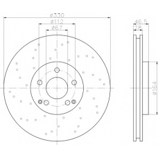 MDC2301 MINTEX Тормозной диск