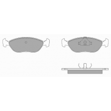 641 SIMER Комплект тормозных колодок, дисковый тормоз