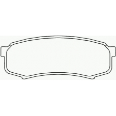 P 83 024 BREMBO Комплект тормозных колодок, дисковый тормоз