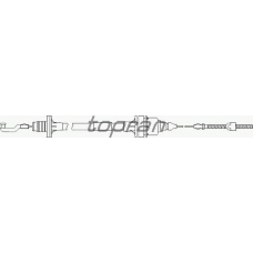 201 350 TOPRAN Трос, управление сцеплением