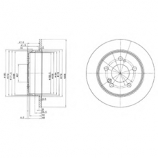 BG2291 DELPHI Тормозной диск