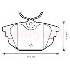 571979B BENDIX Комплект тормозных колодок, дисковый тормоз