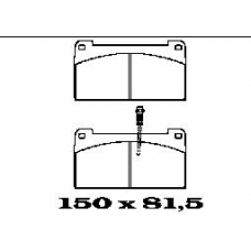 BL1443A2 FTE Комплект тормозных колодок, дисковый тормоз
