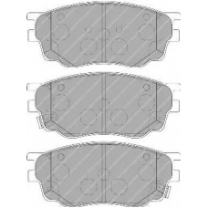 FDB1707 FERODO Комплект тормозных колодок, дисковый тормоз