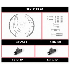 SPK 3199.01 REMSA Комплект тормозов, барабанный тормозной механизм