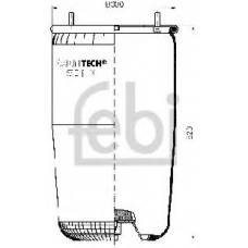 15017 FEBI Сильфон пневматической рессоры