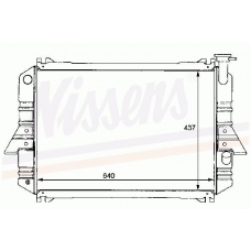 62910 NISSENS Радиатор, охлаждение двигателя