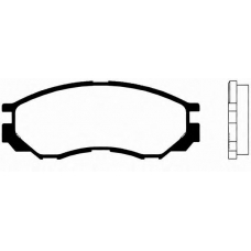 J PA-585AF JAPANPARTS Комплект тормозных колодок, дисковый тормоз