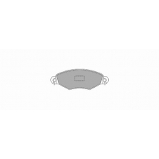 722.1 SIMER Комплект тормозных колодок, дисковый тормоз