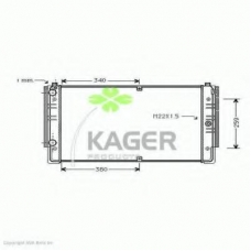 31-1214 KAGER Радиатор, охлаждение двигателя
