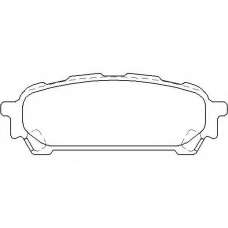 MDB2577 MINTEX Комплект тормозных колодок, дисковый тормоз