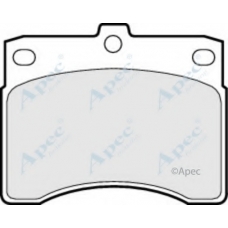 PAD586 APEC Комплект тормозных колодок, дисковый тормоз