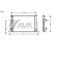 FT2244 AVA Радиатор, охлаждение двигателя