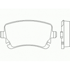 MDB2673 MINTEX Комплект тормозных колодок, дисковый тормоз