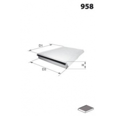 ELR7058 MECAFILTER Фильтр, воздух во внутренном пространстве