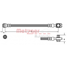 4110246 METZGER Тормозной шланг